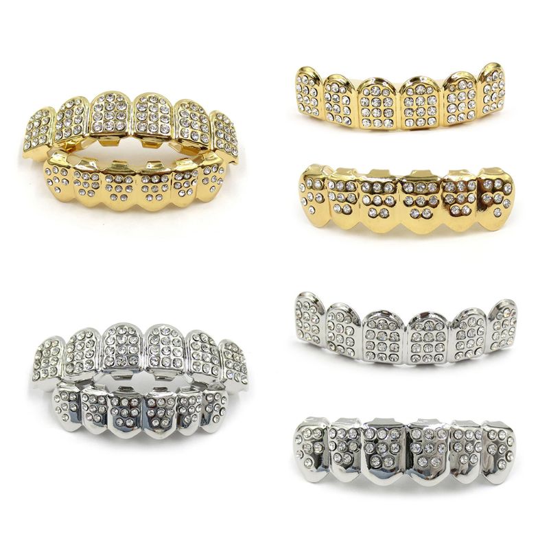 Teeth Whitening Moulds - أزياء الهيب هوب الأسنان الأقواس الذهب/الفضة