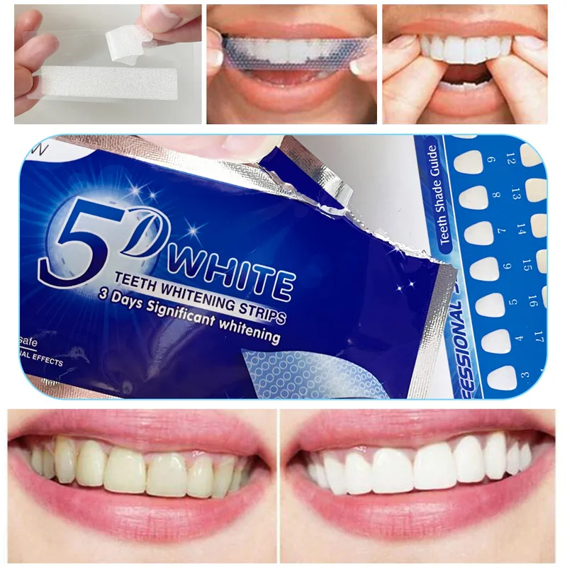 Teeth Whitening Near Me - 1-12 قطعة شرائط تبييض الأسنان 5D،
