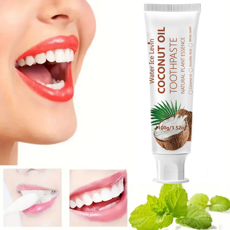Teeth Whitening Mouthwash - معجون أسنان بزيت جوز الهند 100
