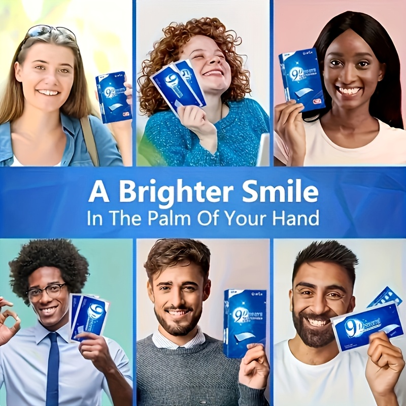 1 صندوق (14 قطعة) 9D شرائط جل  - مراجعة Teeth Whitening Near Me وسعره