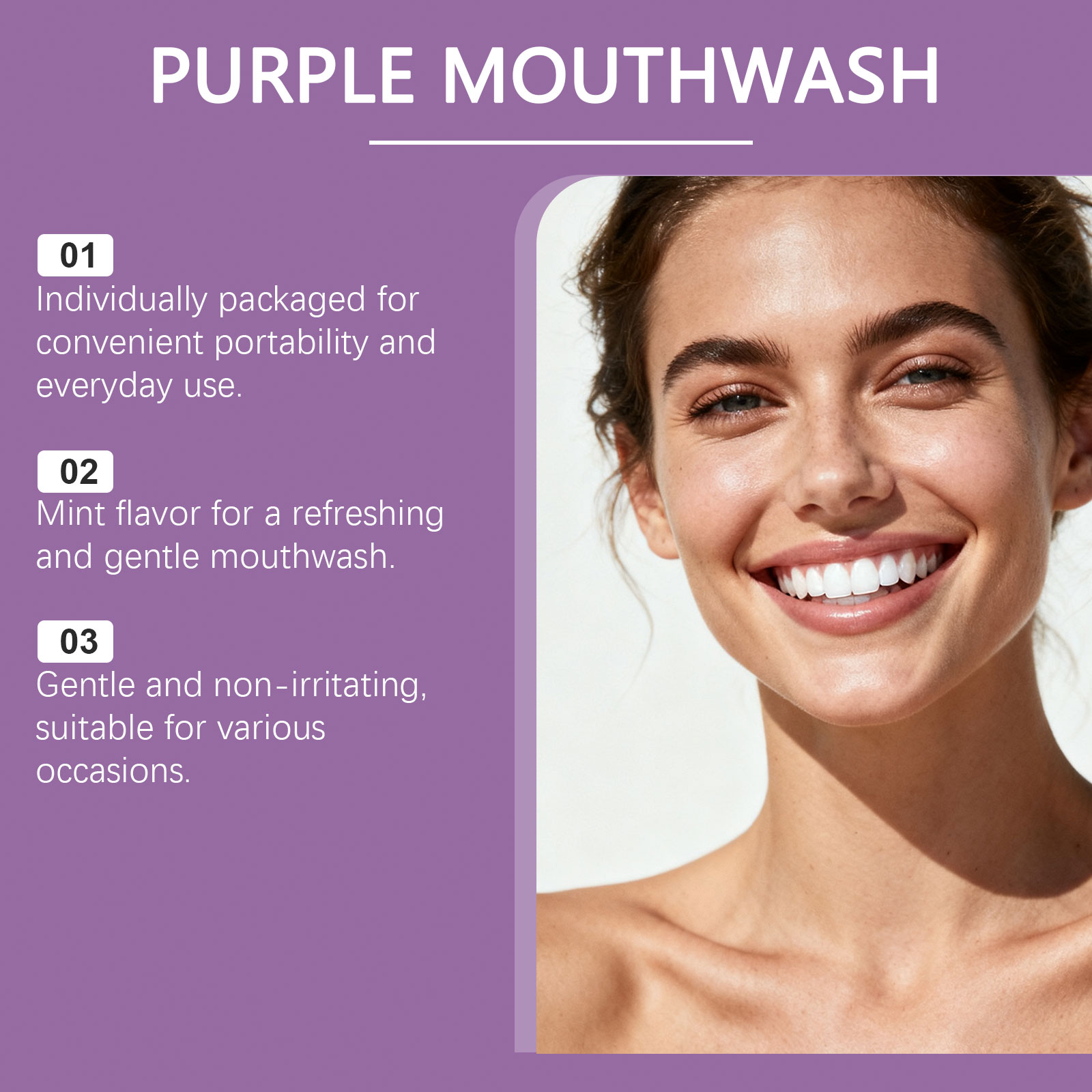 غسول فم بنفسجي لتصحيح اللون بن - مراجعة Teeth Whitening Mouthwash وسعره